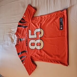 Men’s Cincinnati Bengals Tee Higgins Nike Orange Game Jersey #85 Size Medium